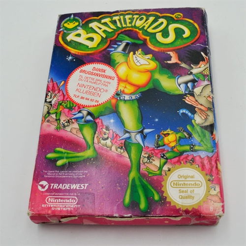 Battletoads - NES-NOE (SCN Manual) - Complete in Box (C Grade) (Genbrug)